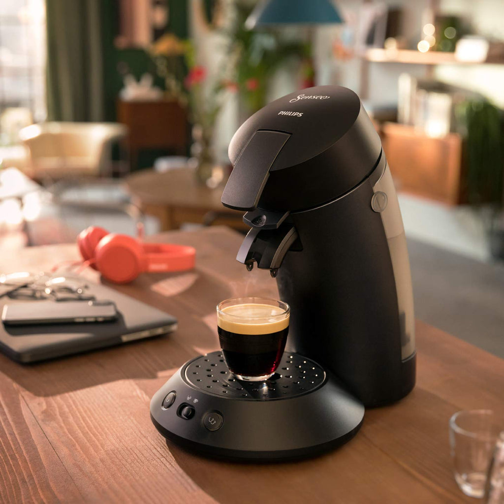 Philips Senseo Original Plus CSA210/61 - Machine à Café à Dosettes, Noir Intense