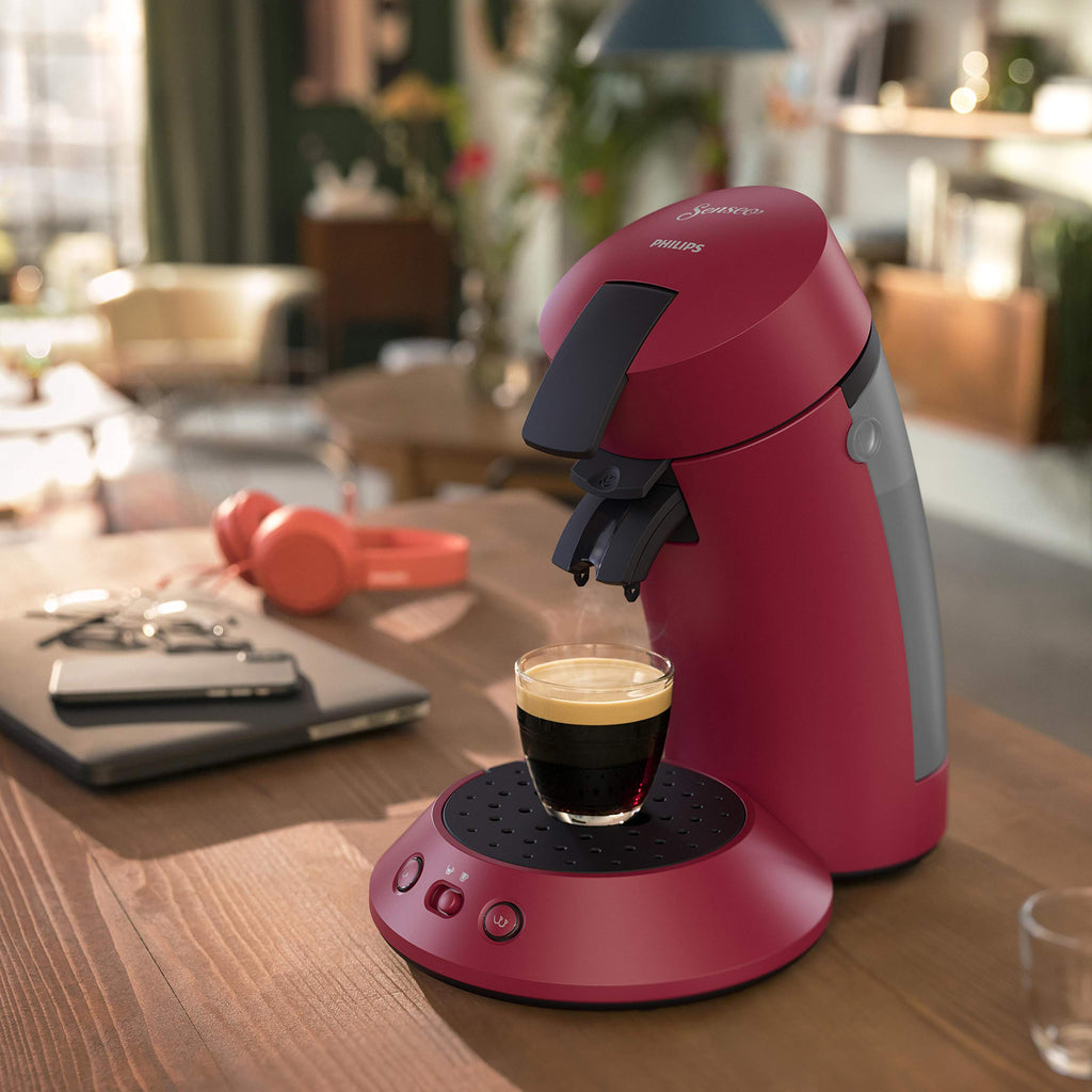 Philips Senseo Original Plus CSA210/91 - Machine à Café à Dosettes, Rouge